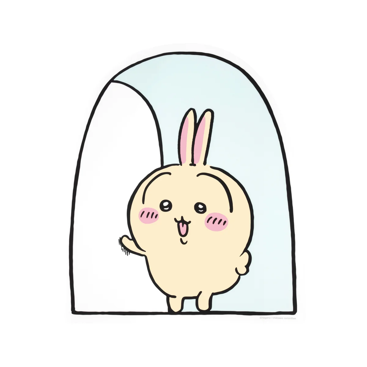 ちいかわ ウォールステッカー（うさぎの訪問）