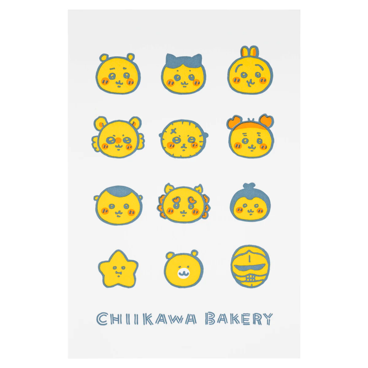 ちいかわ ちいかわベーカリー 活版ポストカード（ちっちゃいおかお）