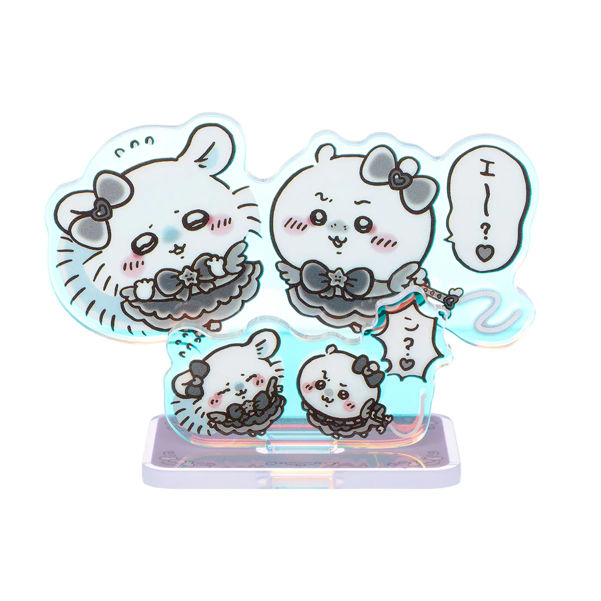 ちいかわ まじかるちいかわ 悪いバージョンなレイヤーアクリルスタンド(ちいかわとモモンガ)