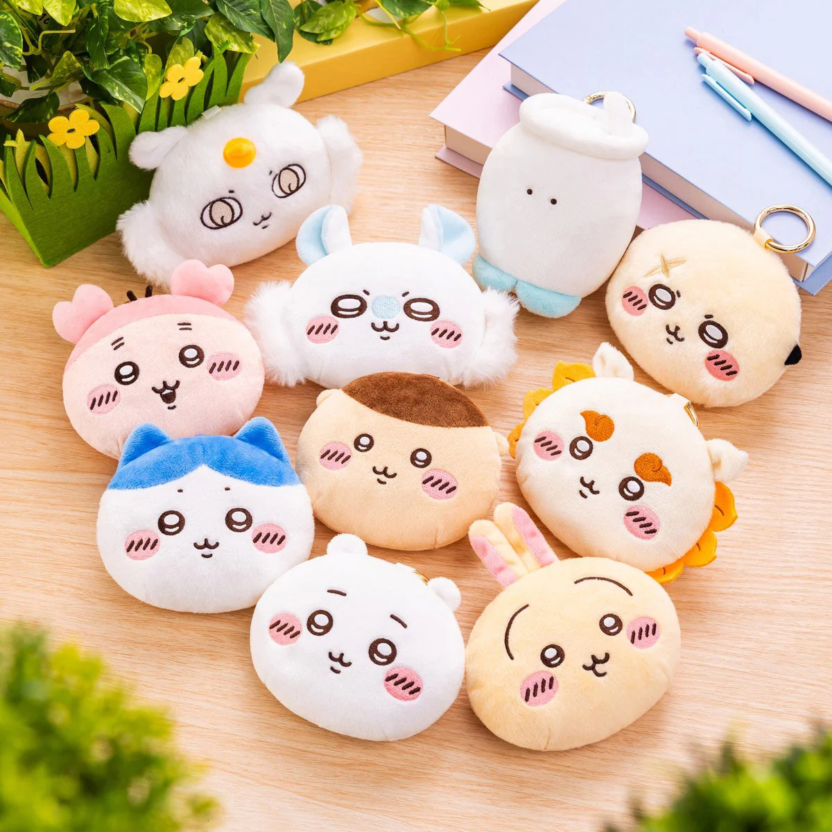 ちいかわ エコバッグ入りおかおマスコット（ハチワレ） - Image 2