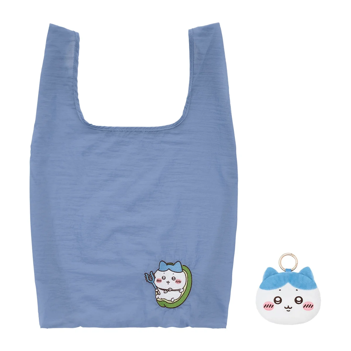 ちいかわ エコバッグ入りおかおマスコット（ハチワレ） - Image 5