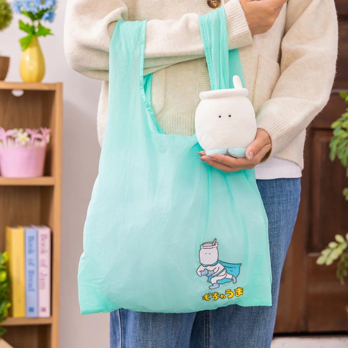 ちいかわ エコバッグ入りおかおマスコット(むちゃうマン) - Image 4