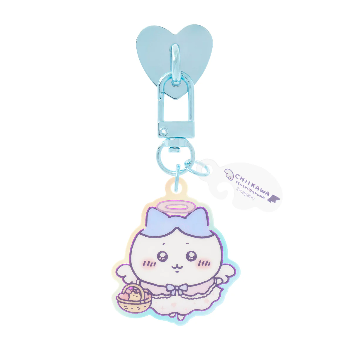 ちいかわ てんし♡あくま キーリングチャーム付きキーホルダー(てんしなハチワレ) - Image 4