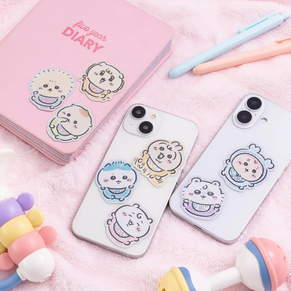 ちいかわ Chiikawa Baby スマホに貼れるサイズのプチステッカー(ハチワレ) - Image 2