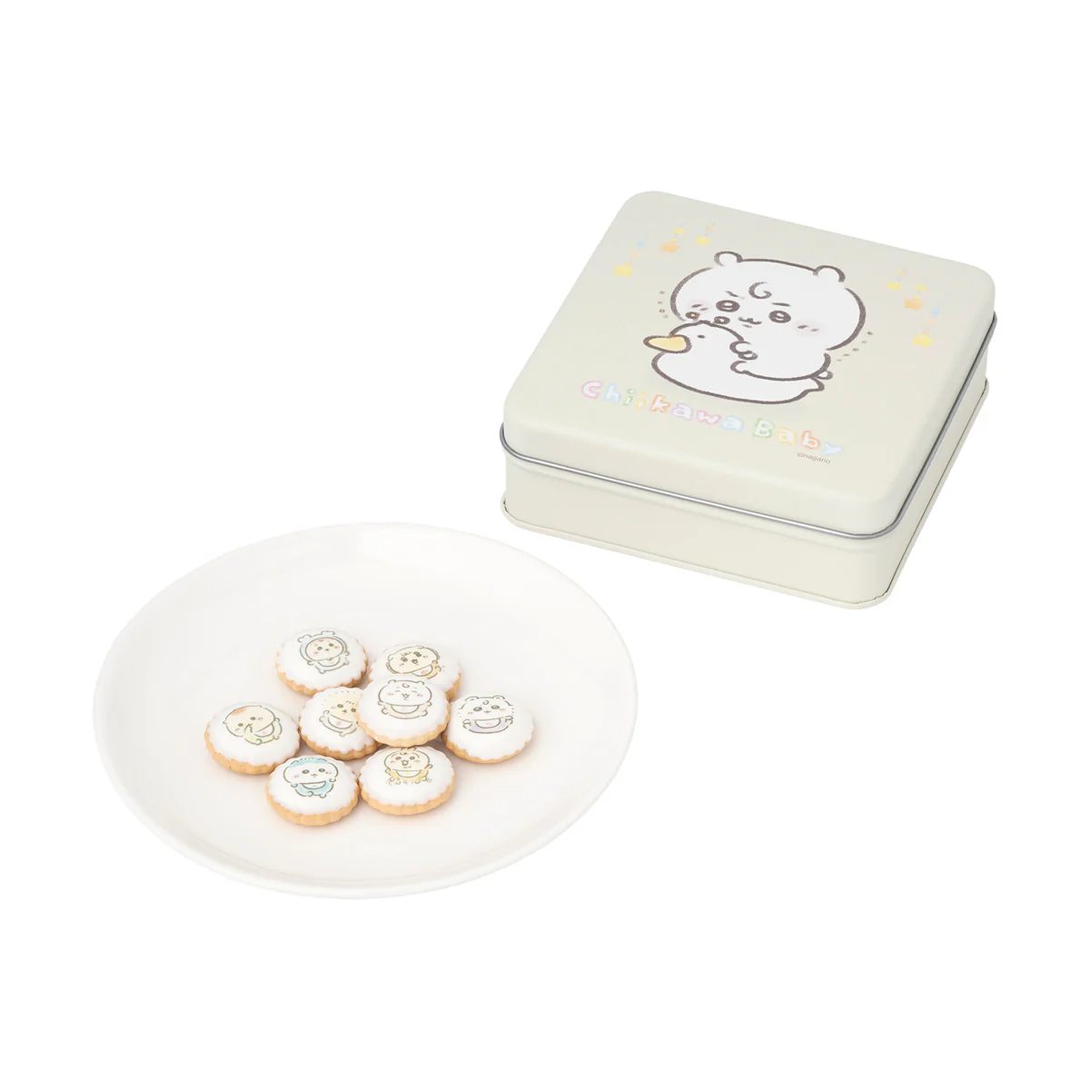 【50%OFF】ちいかわ Chiikawa Baby ヨーチビスケット缶