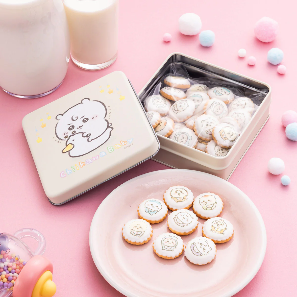 【50%OFF】ちいかわ Chiikawa Baby ヨーチビスケット缶 - Image 2