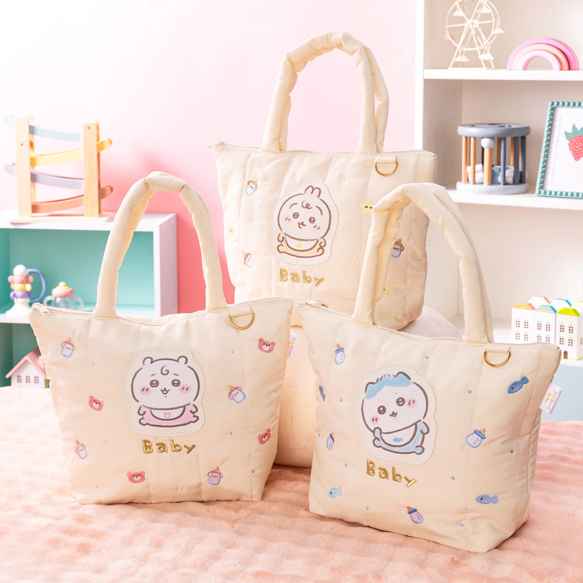 ちいかわ Chiikawa Baby キルティングトートバッグ(ちいかわ) - Image 2
