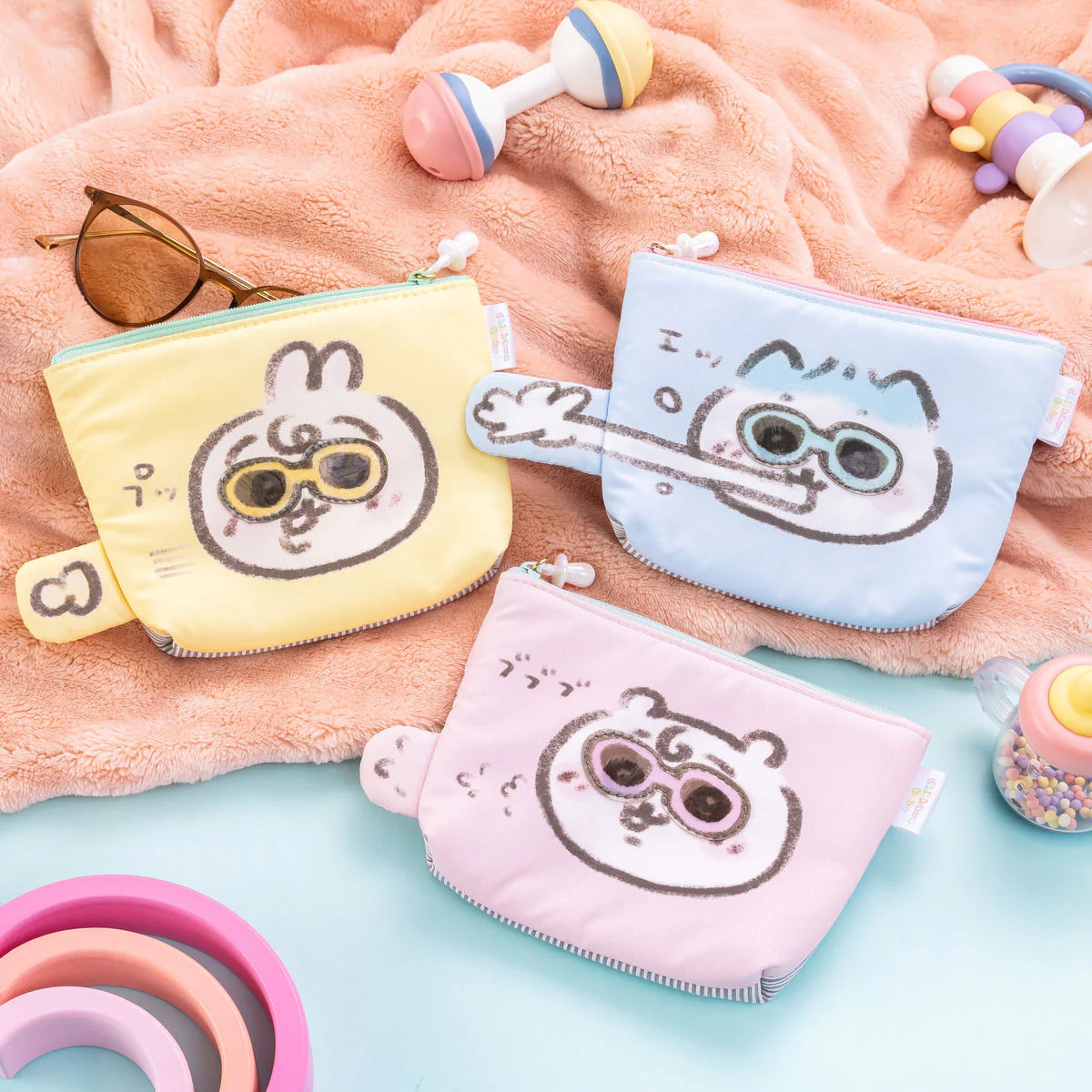 ちいかわ Chiikawa Baby ポケットティッシュも入れられるポーチ（ハチワレ） - Image 2