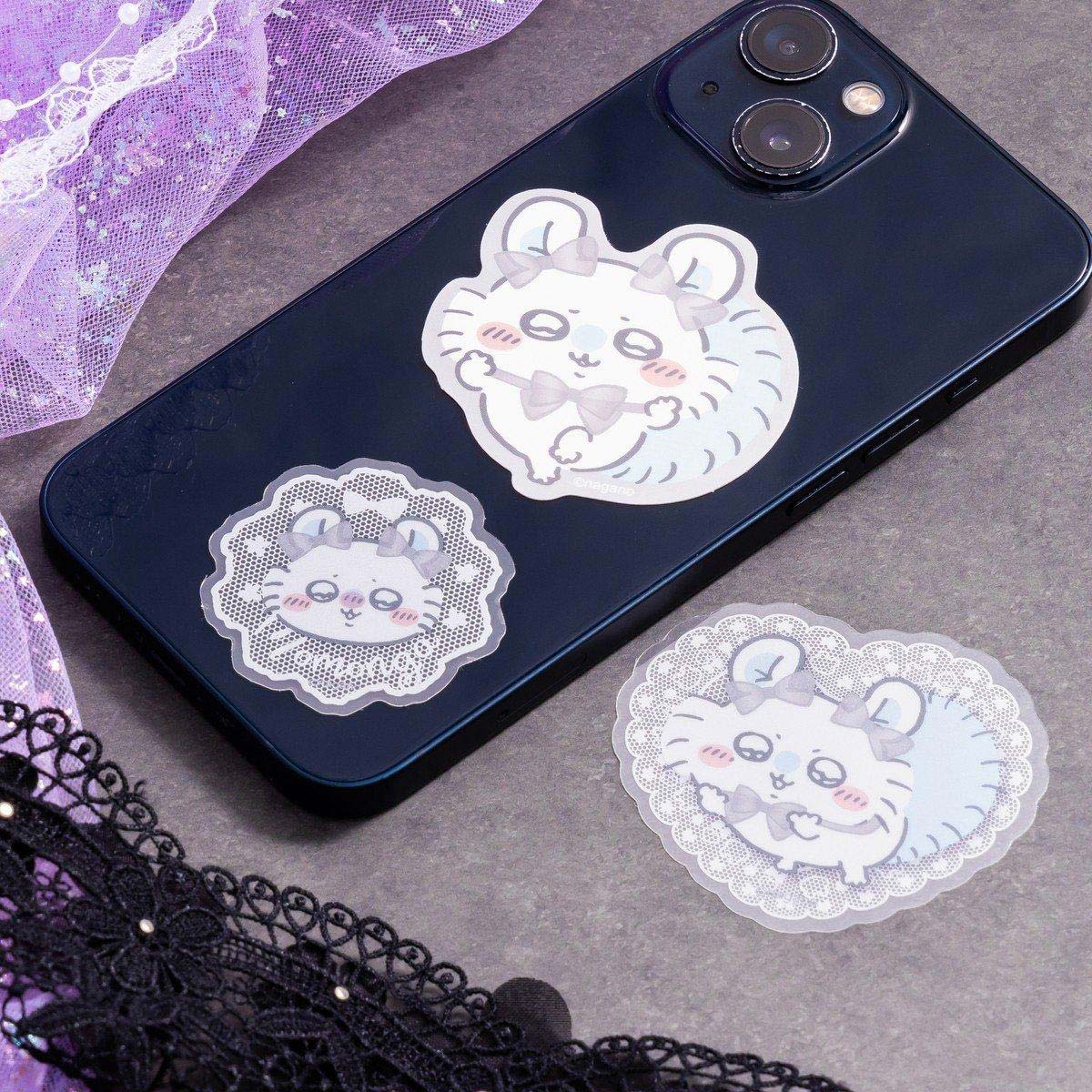 ちいかわ Go!HARAJUKU スマホに貼れるサイズの3枚セットステッカー(リボン モモンガ) - Image 2