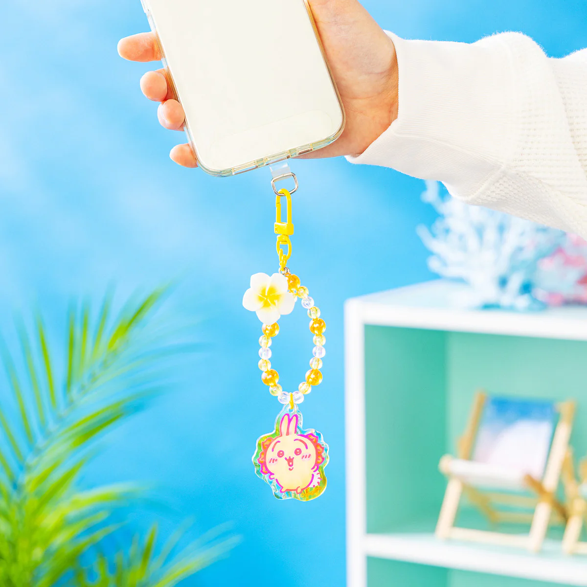 ちいかわ シーサーのおみやげやさん ビーズ付きアクリルストラップ（シーサー） - Image 3