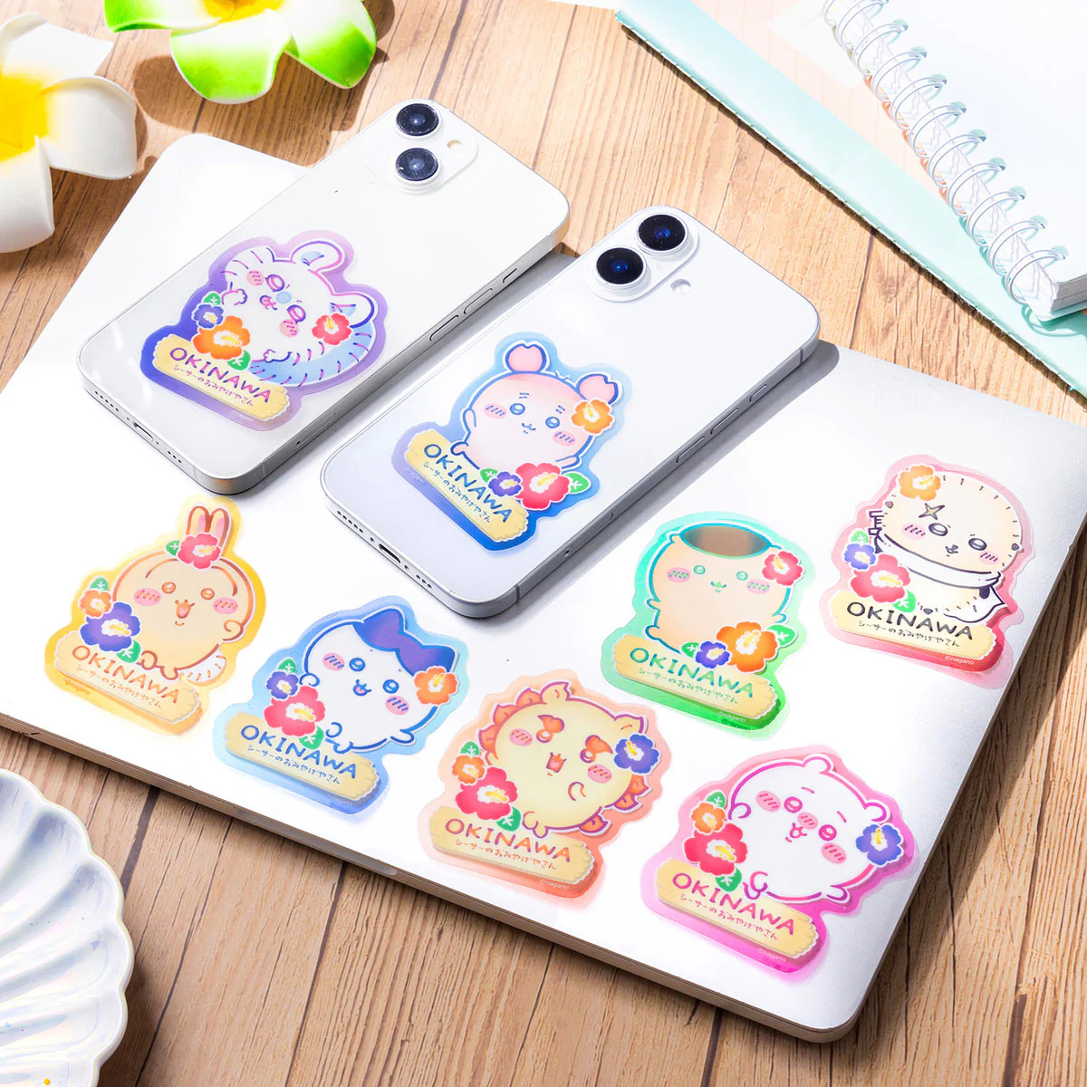 ちいかわ シーサーのおみやげやさん スマホに貼れるサイズのクリアステッカー(モモンガ) - Image 2