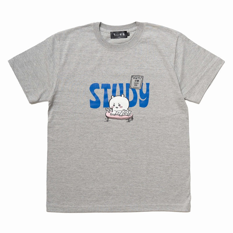 ちいかわ お勉強 Tシャツ(杢グレー) - Image 6
