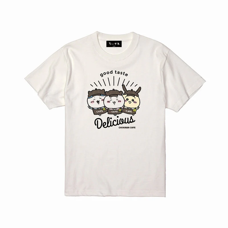 ちいかわ Cafe Tシャツ デリシャス オフ白【１会計 各サイズ２点まで】