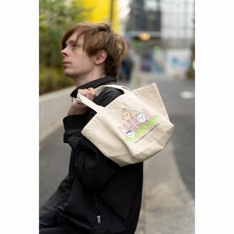 ちいかわ ランチトートバック CHILL(ナチュラル) - Image 5