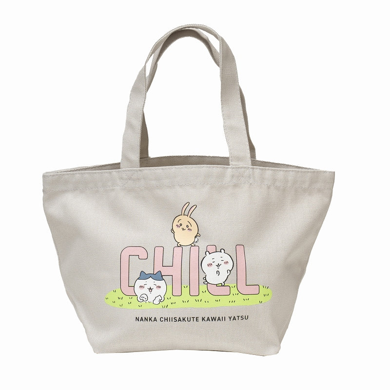 ちいかわ ランチトートバック CHILL（ライトグレー） - Image 5