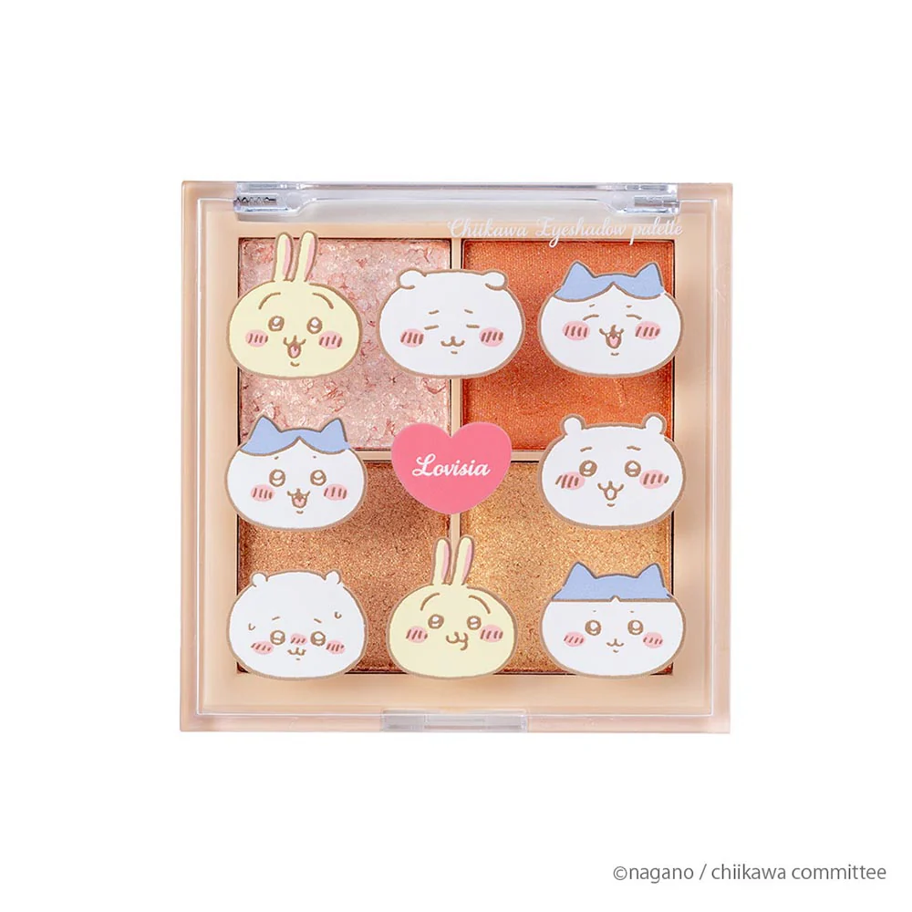 ちいかわ Lovisia アイシャドウパレット(ちいかわ&ハチワレ&うさぎ(フェイス)