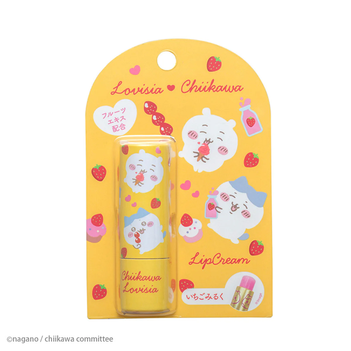 ちいかわ Lovisia リップクリーム(大集合ちいかわ&ハチワレ)