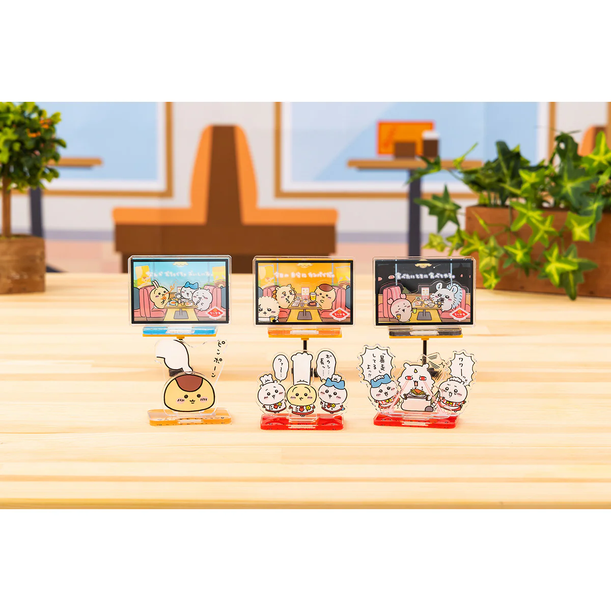 ちいかわ ちいかわレストラン レイヤーアクリルスタンド（ピンポーン） - Image 2