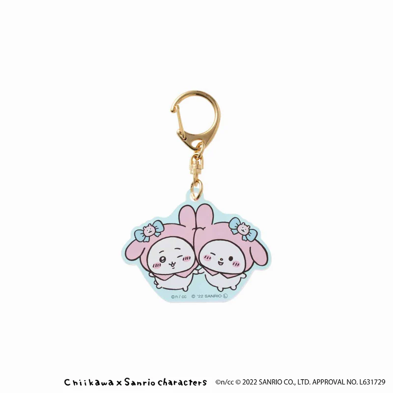 ちいかわ×サンリオキャラクターズ オーロラアクリルキーホルダー(ちいかわ・マイメロディ)