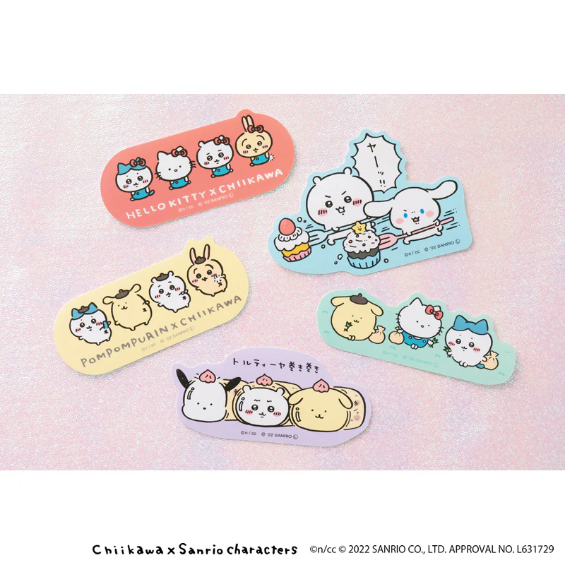 ちいかわ×サンリオキャラクターズ スマホに貼れるサイズのステッカー(ハローキティ×ちいかわ) - Image 2