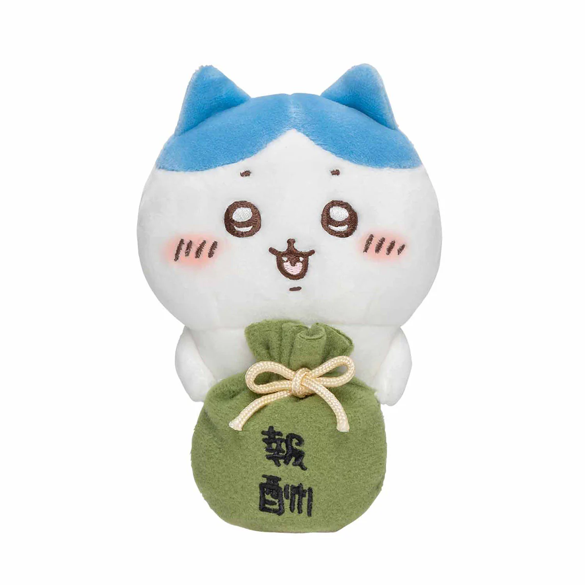 ちいかわ デスクトップから見守るひっかけぬいぐるみ(報酬袋ハチワレ)