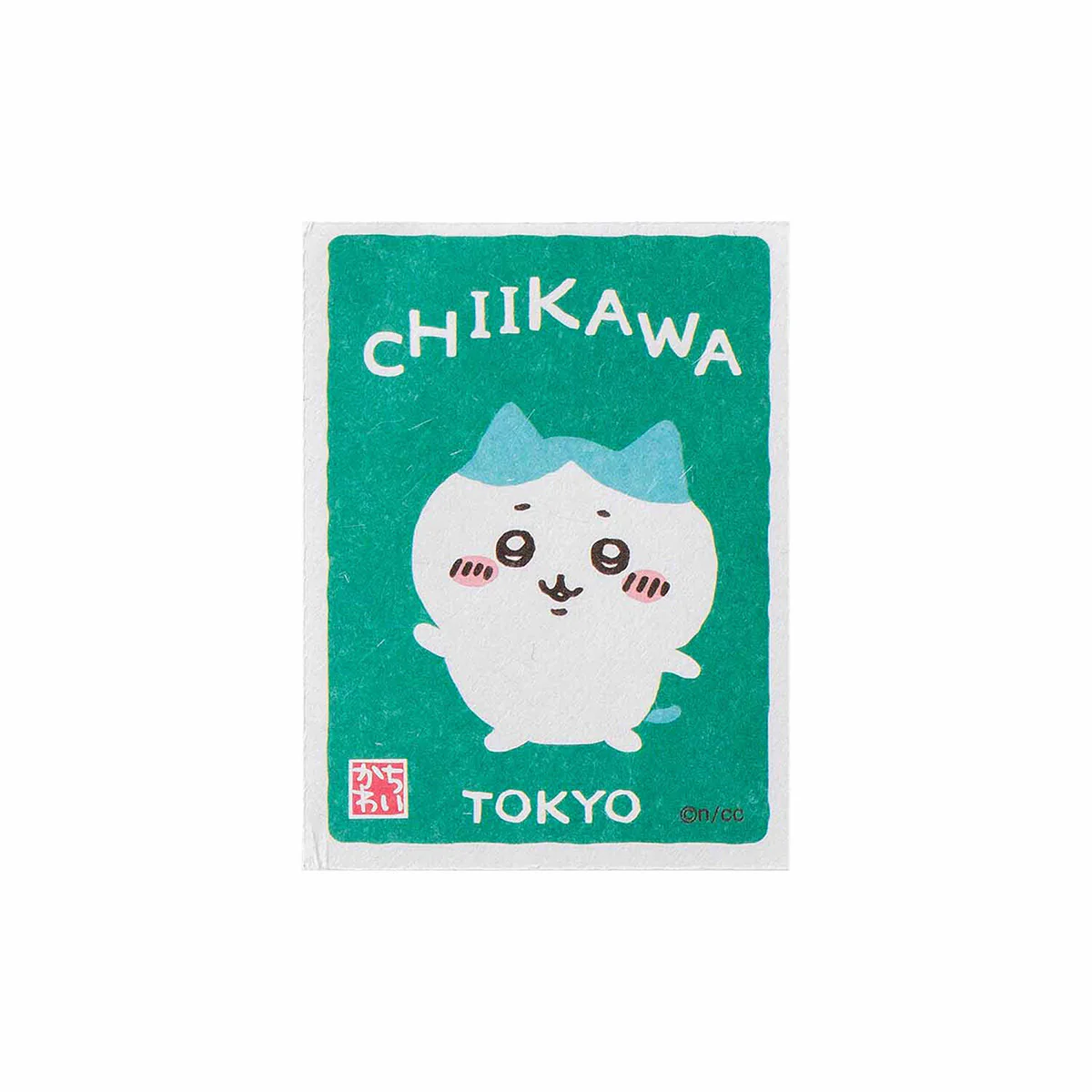 ちいかわ 東京みやげ スマホに貼れるサイズの和紙ステッカー（ハチワレ）
