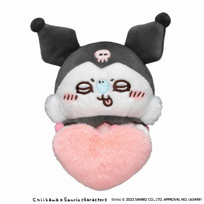 ちいかわ×サンリオキャラクターズ デスクトップから見守るひっかけぬいぐるみ(モモンガ・クロミ) - Image 4