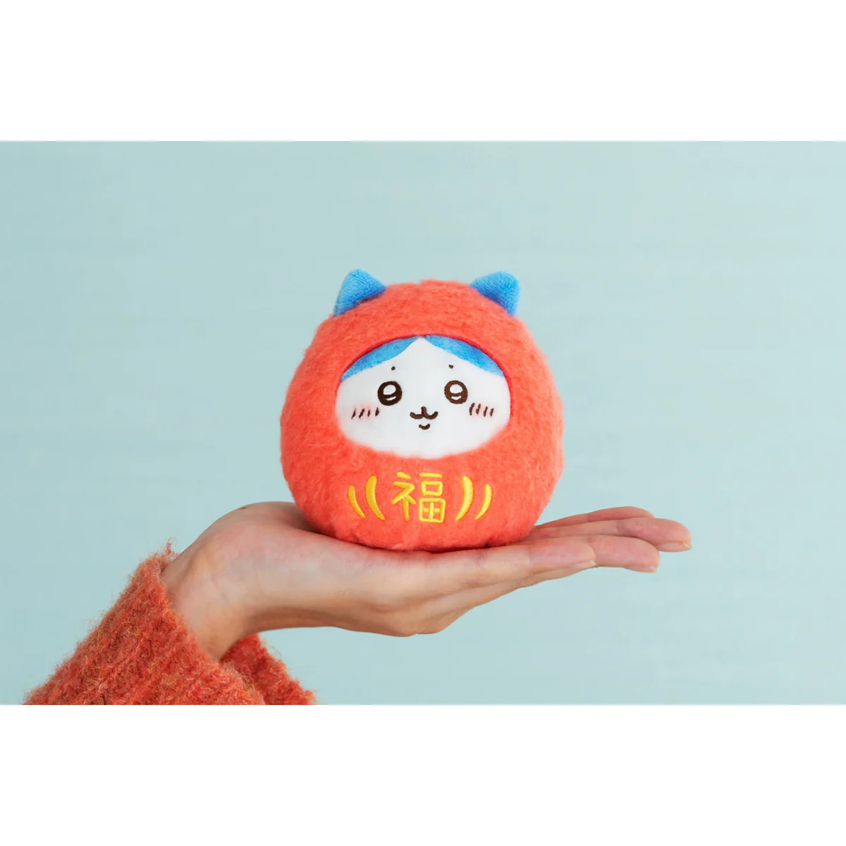ちいかわ だるまになっちゃった!ころりん起き上がりこぼしぬいぐるみ(ハチワレ) - Image 3