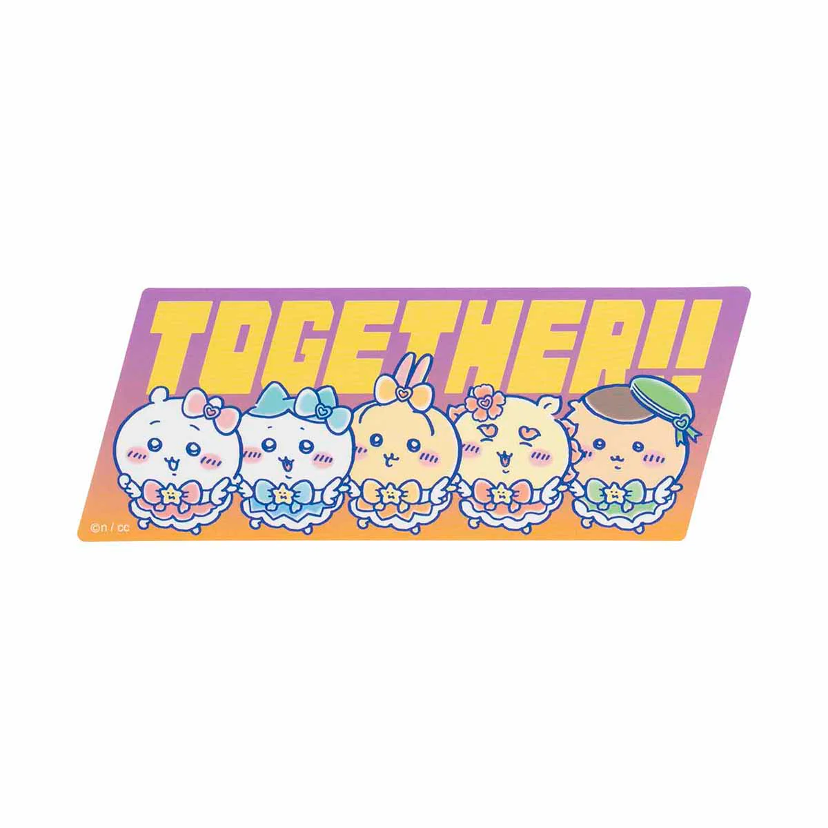 ちいかわ まじかるちいかわ 大きめステッカー（TOGETHER！！）