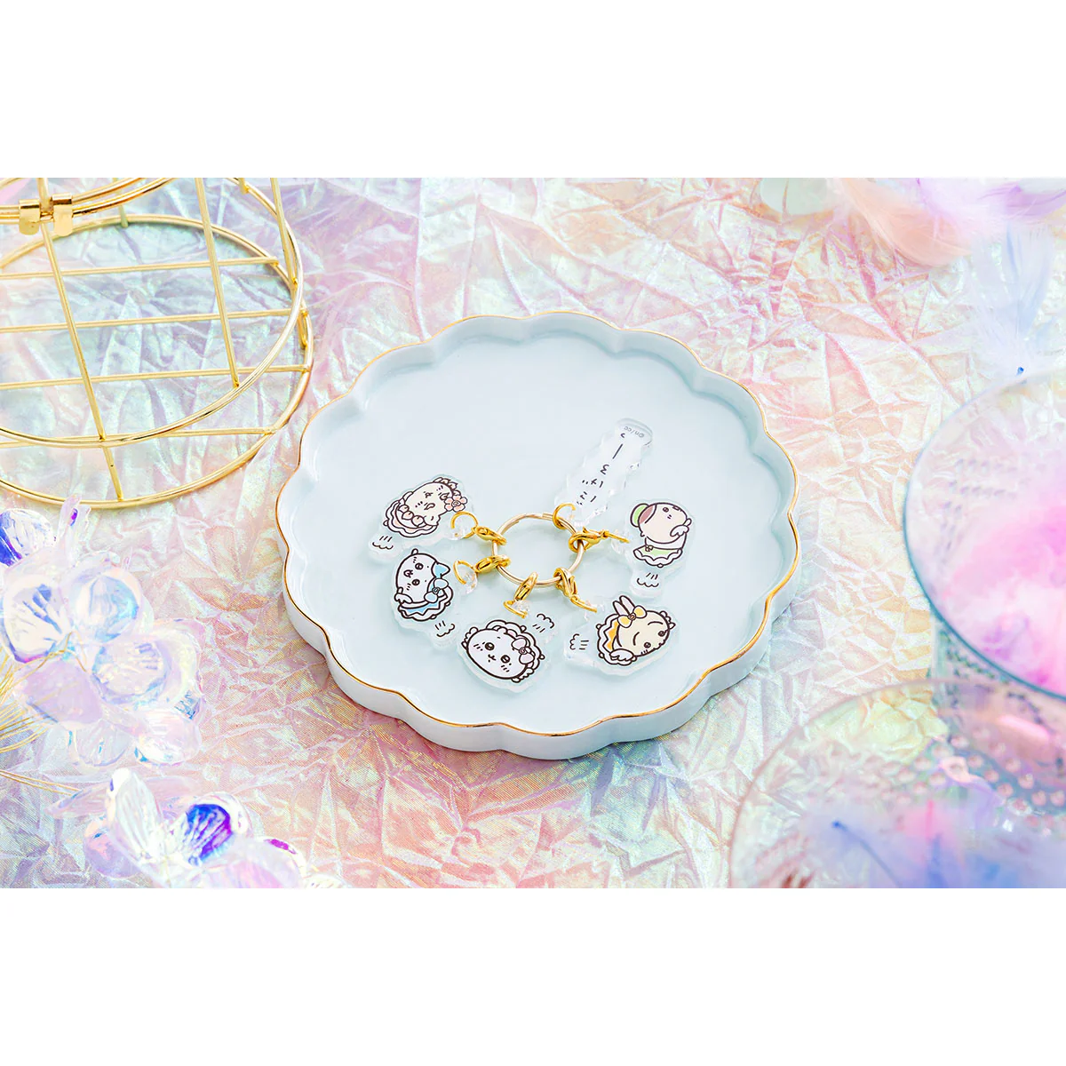 ちいかわ 超まじかるちいかわ にげろーっ!5連アクリルチャーム - Image 2