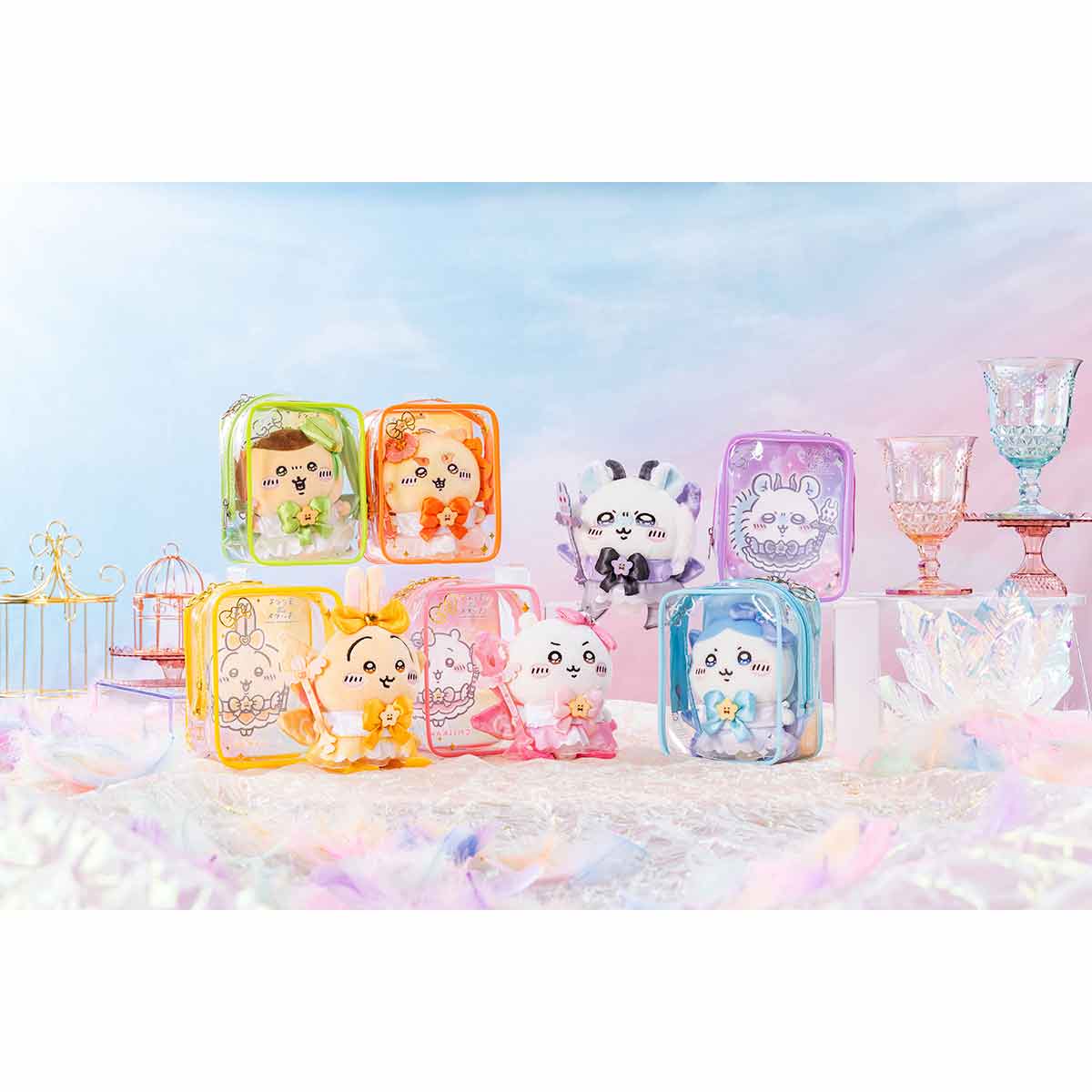 ちいかわ 超まじかるちいかわ マスコットも入る!クリアポーチ(ハチワレ) - Image 2