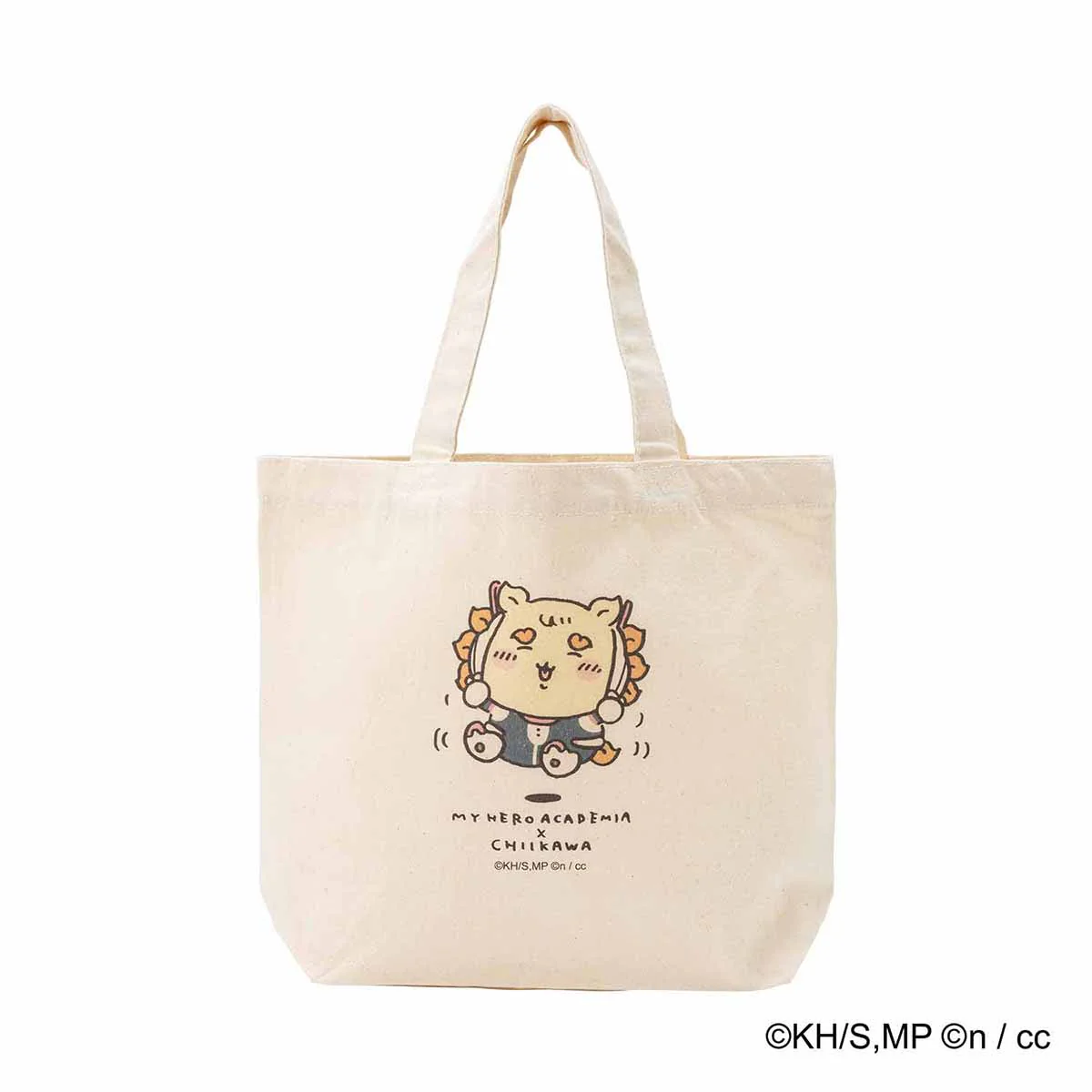 僕のヒーローアカデミア×ちいかわ ランチサイズトートバッグ（麗日お茶子×シーサー）