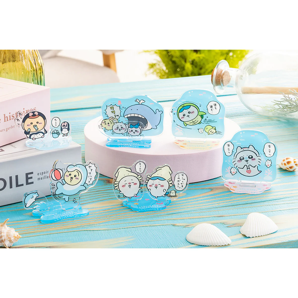ちいかわ水族館 レイヤーアクリルスタンド（くりまんじゅう×フンボルトペンギン） - Image 2