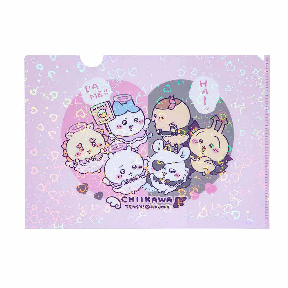 ちいかわ てんし♡あくま ホログラムA4クリアファイル（ハート）