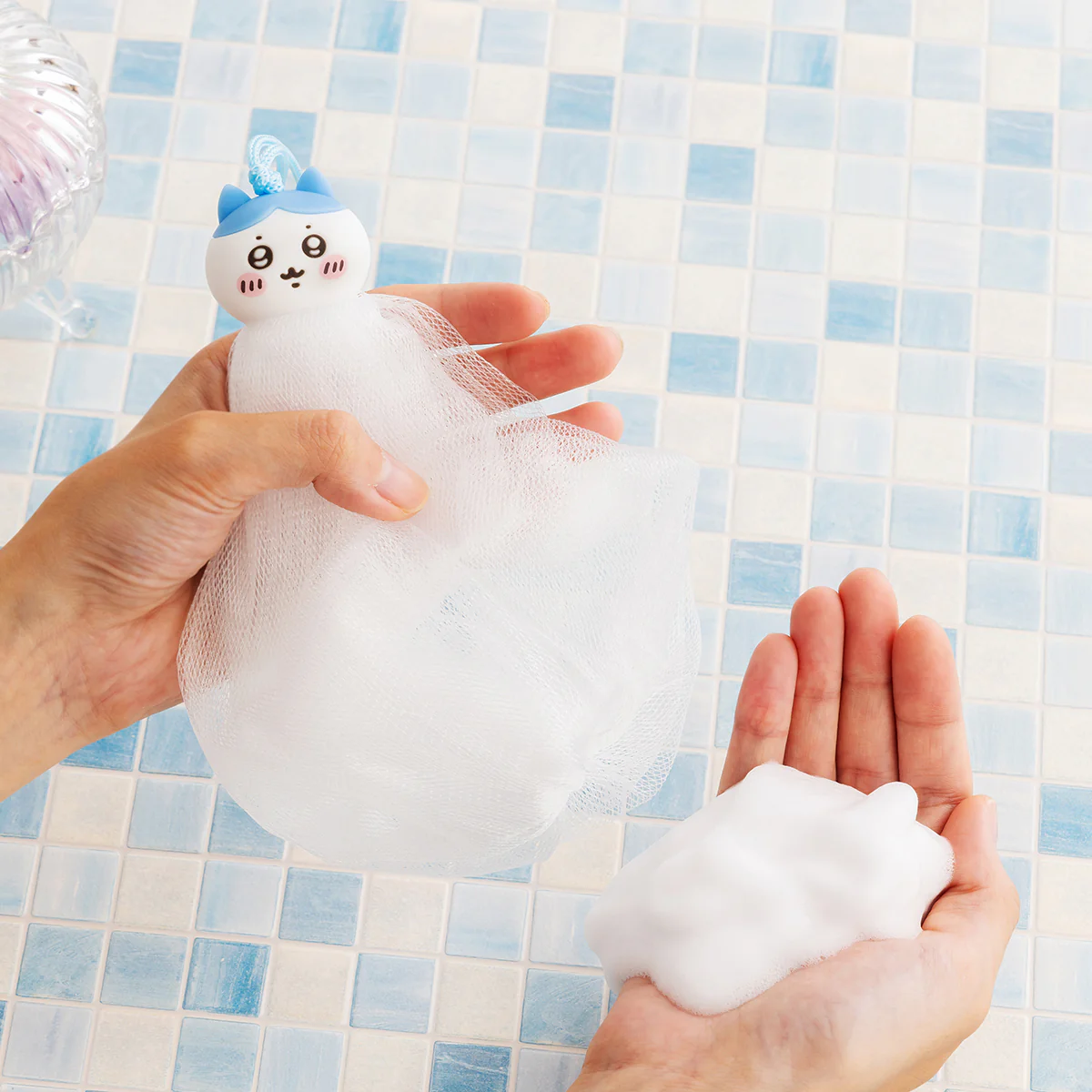 ちいかわ 泡立ち！フェイスウォッシュネット（ハチワレ） - Image 3