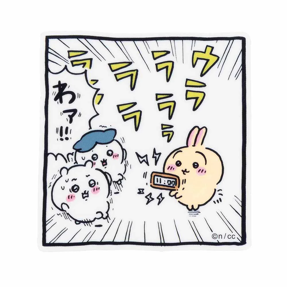 ちいかわ スマホに貼れるサイズのクリアステッカー（アラーム）