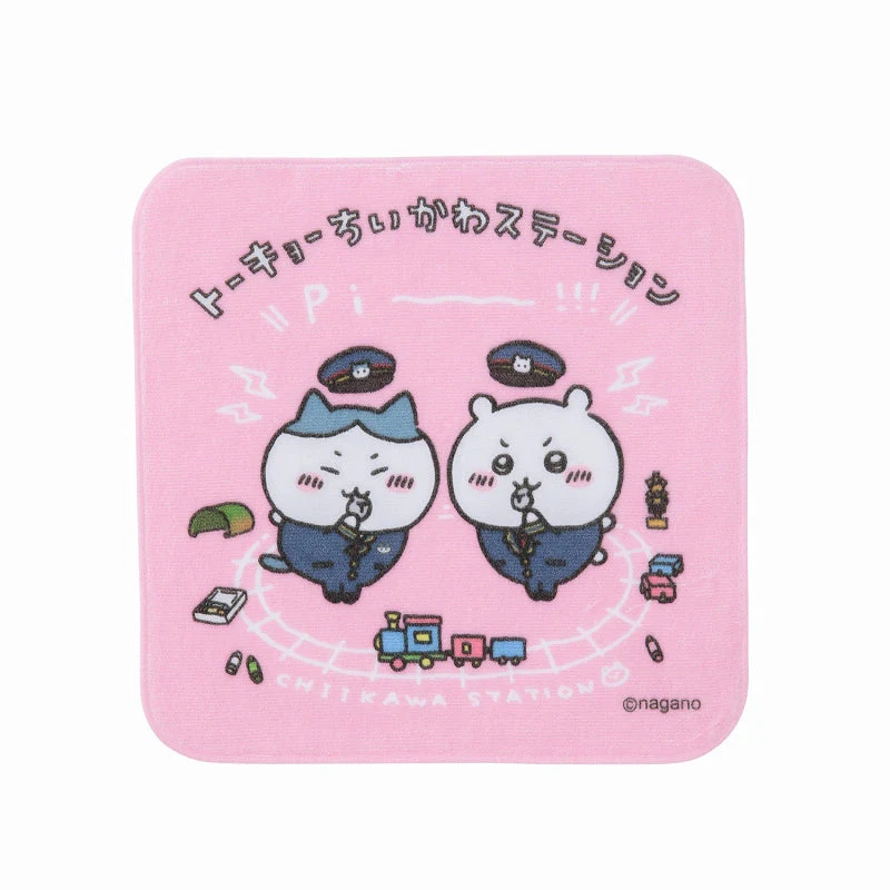 ちいかわステーション ハンドタオル（ピンク）