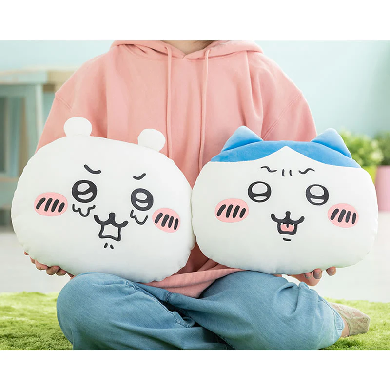 ちいかわ 困惑するおかおクッション（ハチワレ） - Image 5