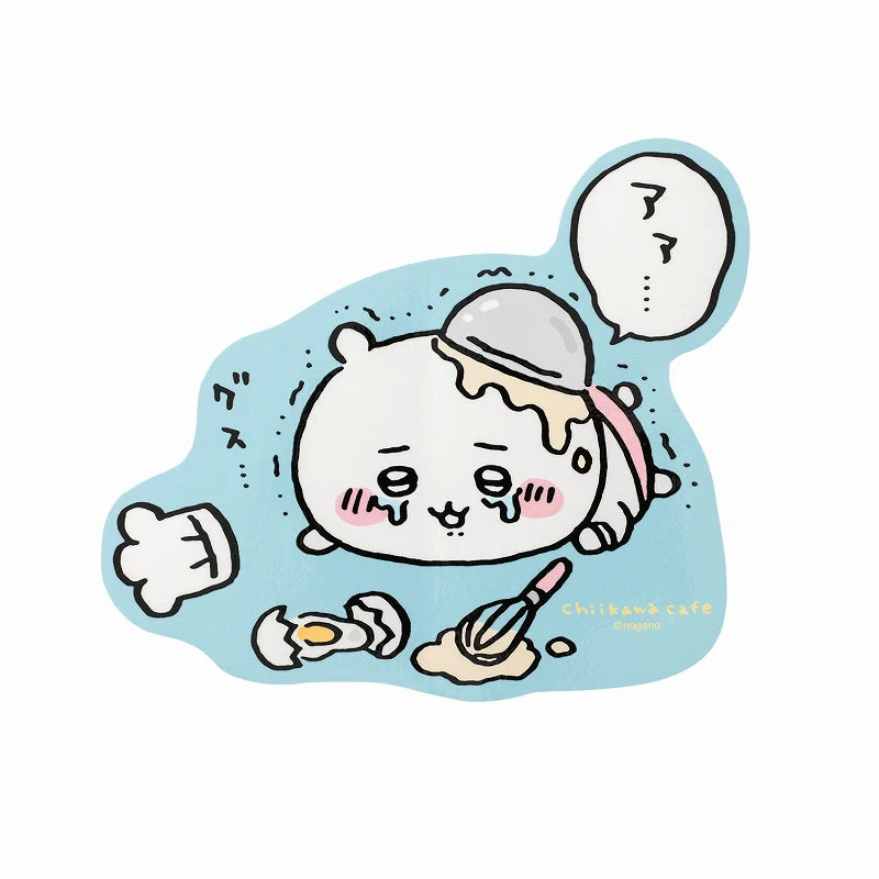 ちいかわカフェ ゆるカットビッグステッカー（転んじゃったコックさん）