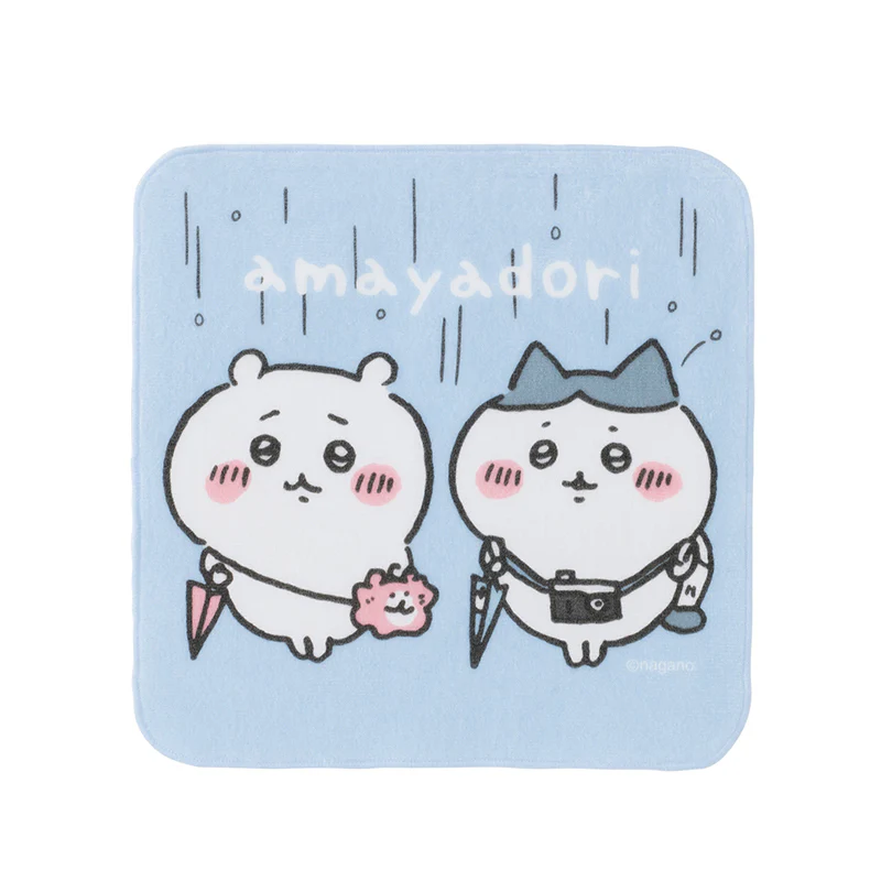 ちいかわ なかよしおでかけハンドタオル（あまやどり） - Image 2