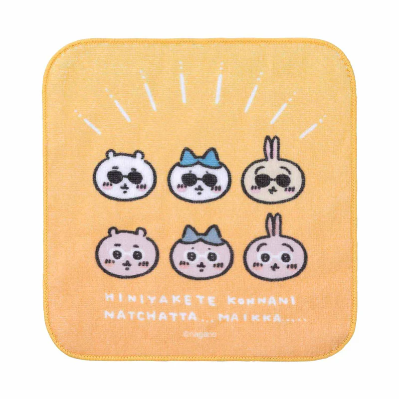 ちいかわ観光 ハンドタオル（サングラスなみんな） - Image 4