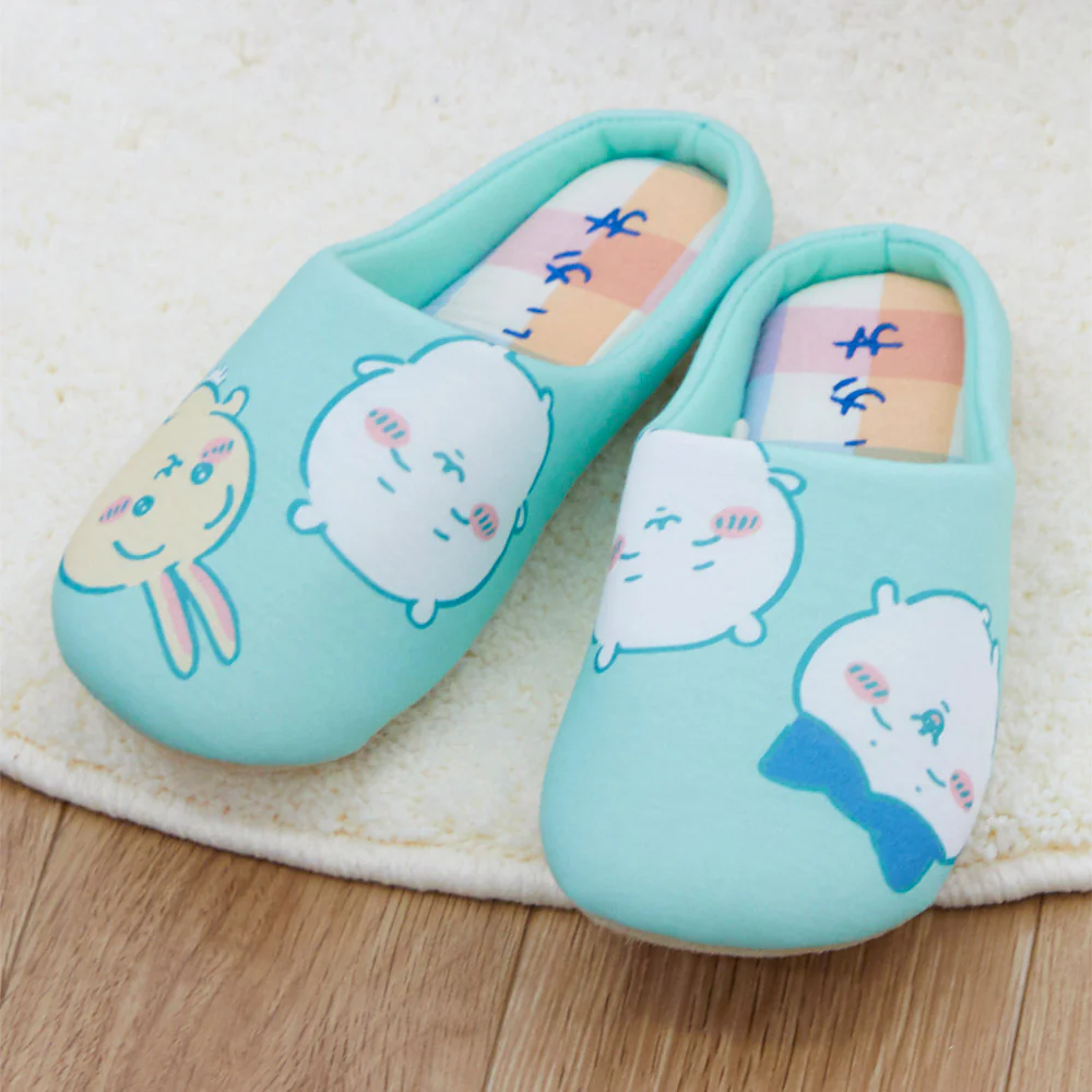 ちいかわ チェックルームシューズ GR