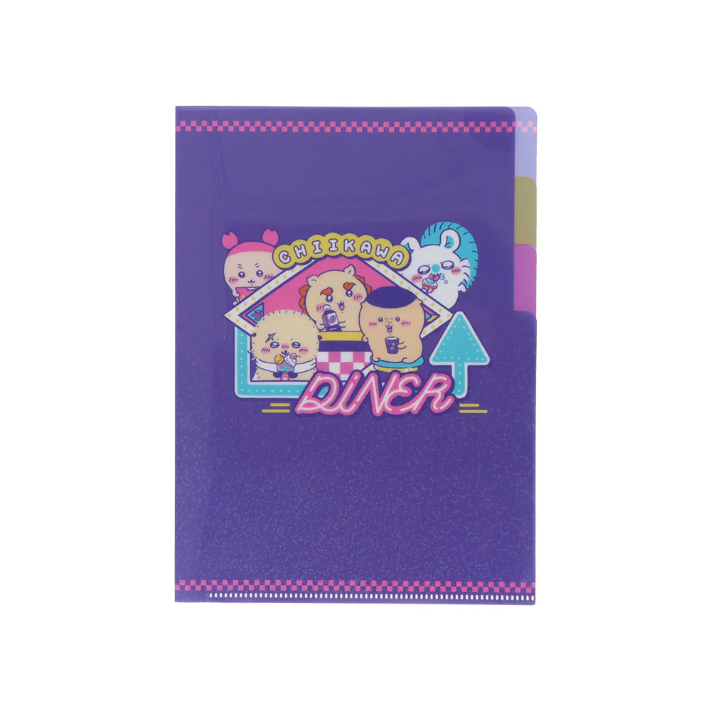 ちいかわ クリアファイルA5 3P(ちいかわ DINER ディナー) - Image 3