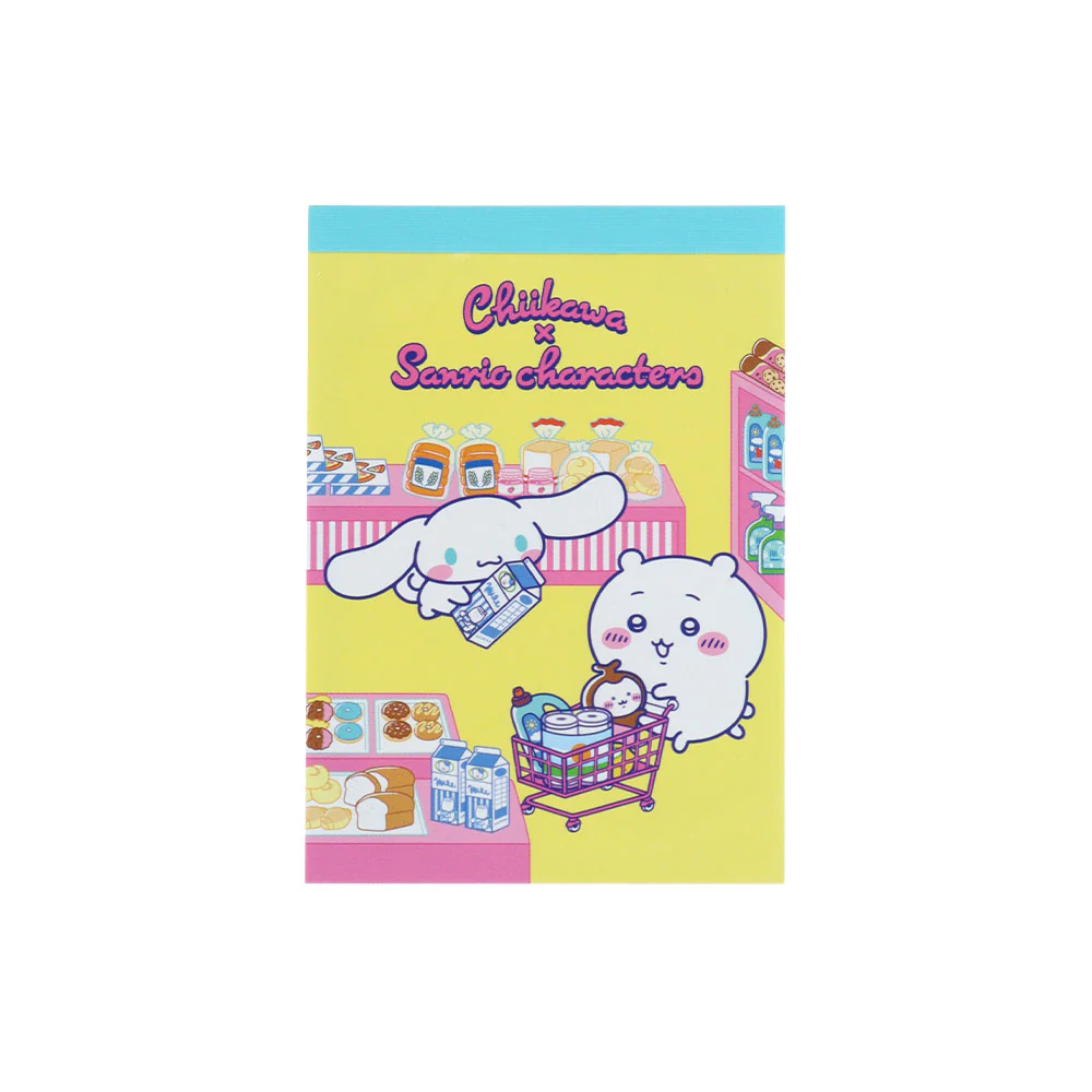ちいかわ×サンリオキャラクターズ スーパーマーケットなメモミニ（ちいかわ×シナモロール）