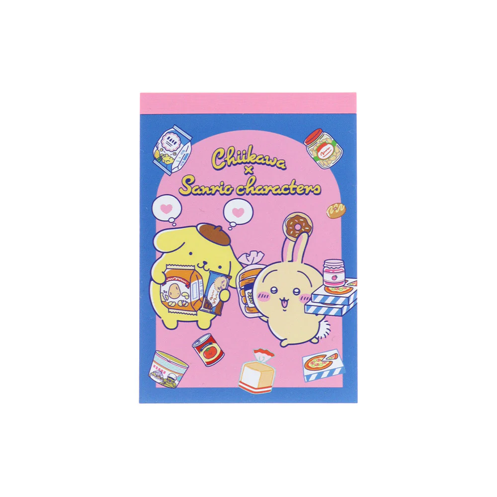 ちいかわ×サンリオキャラクターズ スーパーマーケットなメモミニ(うさぎ×ポムポムプリン)