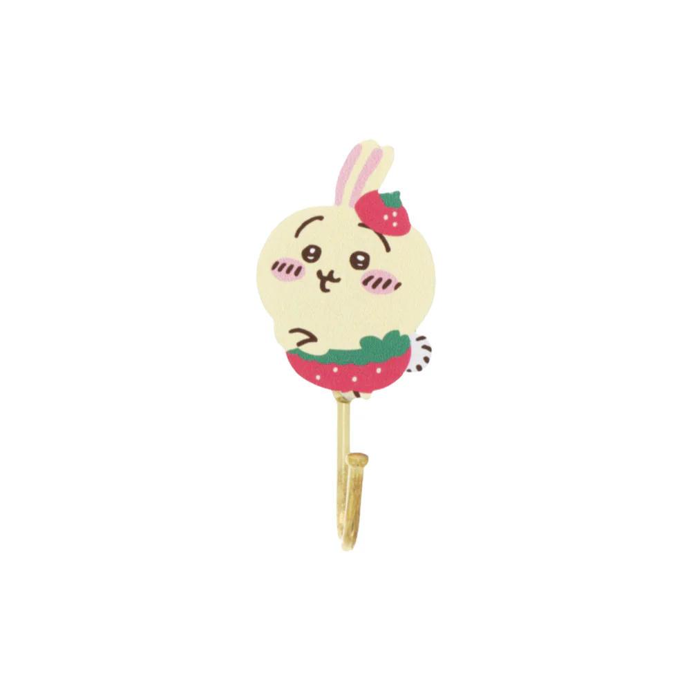 ちいかわ 木製マグネットフック（いちごパンツうさぎ） - Image 2