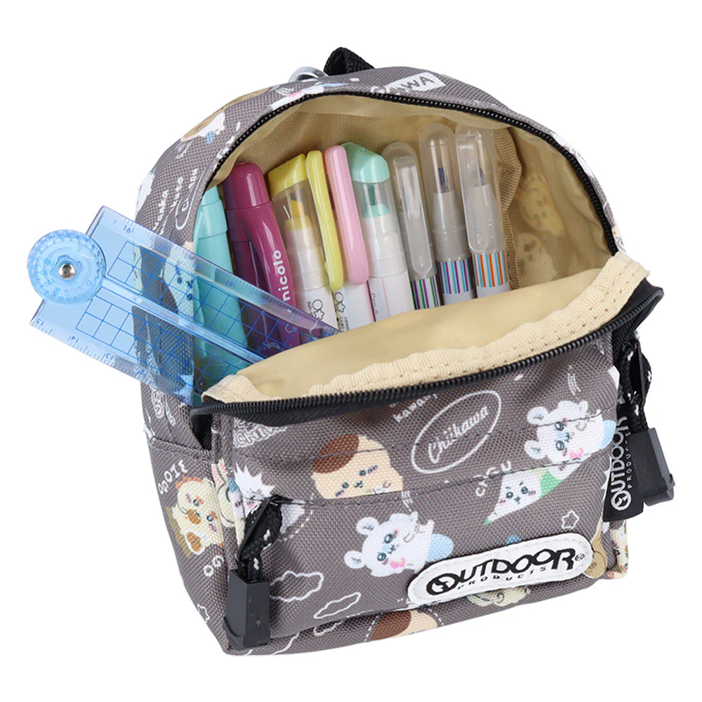 ちいかわ ペンケース BACKPACK OD26(チャコールグレー) - Image 4