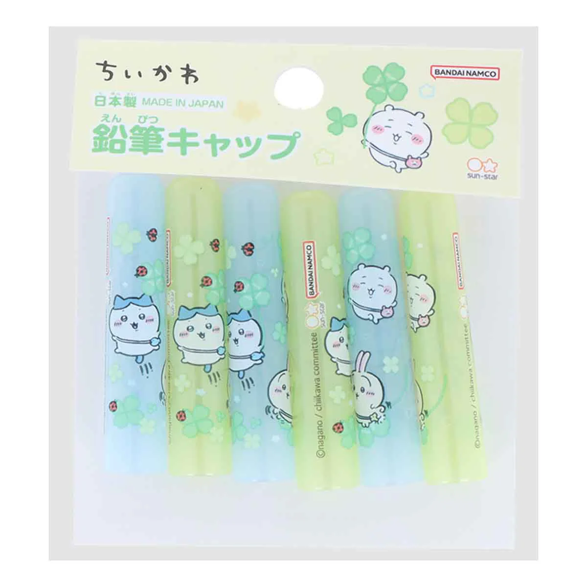 ちいかわ 鉛筆キャップ（クローバー） 6本