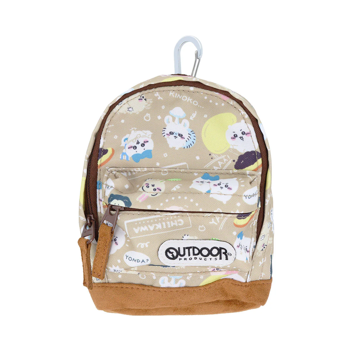 ちいかわ ペンケース BACKPACK ボトムスウェード OD28（ベージュ） - Image 3