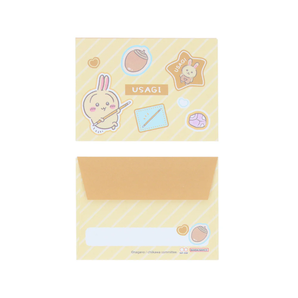 ちいかわ 缶入ミニレターセット(うさぎ) - Image 8